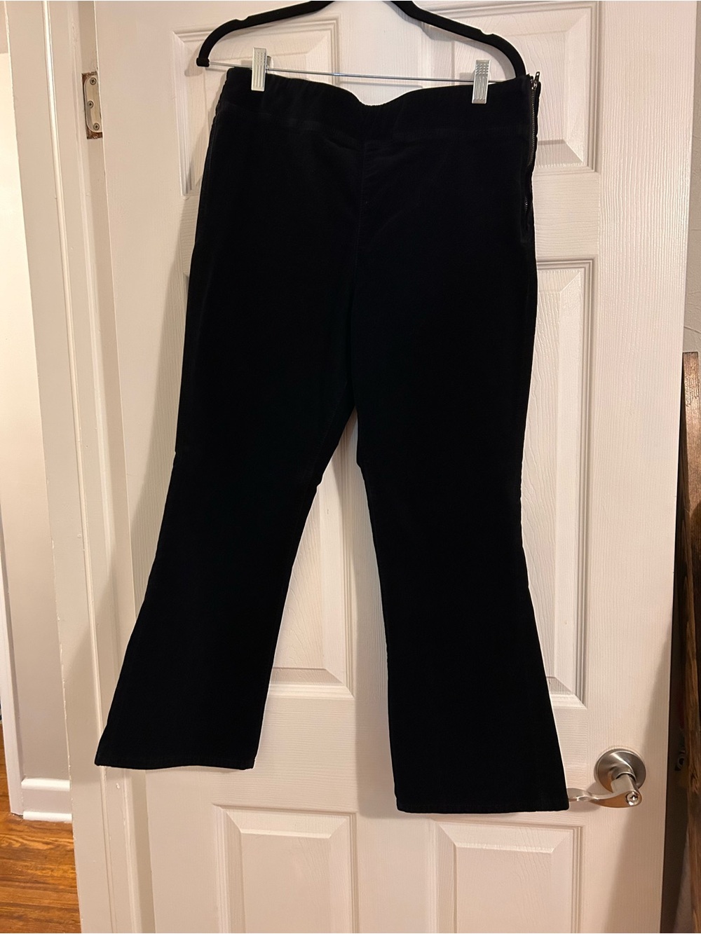 Free People Black Corduroy Ankle Crop Pants